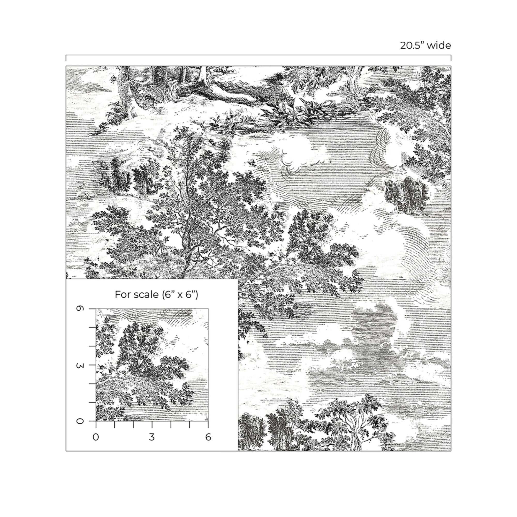 Surface Style Serene Scenes Toile Peel & Stick Wallpaper
